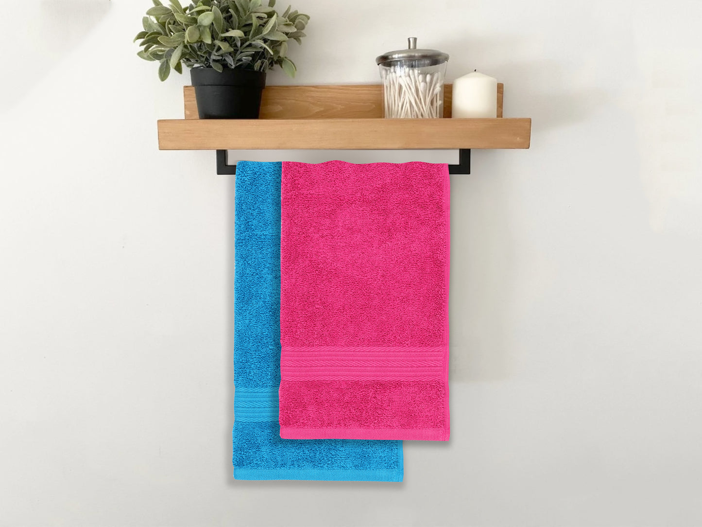 Turq & Paradise- 4  Hand Towel Set